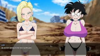 Super Slut Z Tournament [Hentai game] Ep.2 catfight with videl chichi bulma and android 18
